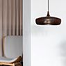 Umage Clava Dine Wood Hanglamp eikenhout natuurlijke, plafondkapje ronde, kabel zwart productafbeelding