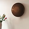 Umage Clava Up Wood Wall Light dark oak, large application picture