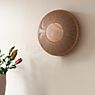 Umage Clava Up Wood Wall Light dark oak, large application picture