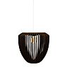 Umage Clava Wood Hanglamp eikenhout donker - plafondkapje rond - kabel wit