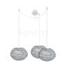 Umage Eos Cannonball Pendant Light 3 lamps shade grey/cable white - ø35 cm