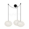 Umage Eos Cannonball Pendant Light 3 lamps shade white/cable black - ø35 cm