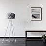 Umage Eos Tripod Floor Lamp frame white/shade grey - ø45 cm application picture