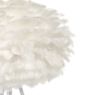 Umage Eos, lámpara de sobremesa marco blanco/pantalla blanco - ø35 cm - El difusor está provisto de innumerables plumas de ganso que se encargan de repartir la luz con suavidad.
