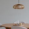 Umage Faraday Pendant Light brass brushed - medium - ceiling rose conical - cable black application picture