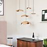 Umage Forget Me Not Pendant Light 5 lamps oak application picture