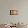 Umage Komorebi Hanglamp lampenkap eikenhout natuurlijke/kabel zwart - 42 cm - vierkant productafbeelding