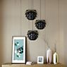 Umage Silvia mini Cannonball Pendant Light 3 lamps brass, cable white application picture