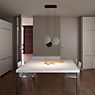 Vibia Cosmos 2510 Pendant Light LED 3 lamps green/dark brown/light grey application picture