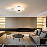 Vibia Flat Ceiling Light LED 3 lamps white - 101 cm application picture