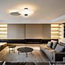 Vibia Flat Ceiling Light LED 3 lamps white - 101 cm application picture
