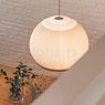 Vibia Knit, lámpara de suspensión LED beige - 65 x 50 cm - casambi - ejemplo de uso previsto