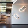 Vibia Origami Wall Light LED 2 lamps white application picture