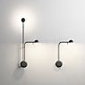 Vibia Pin Wall Light LED 2 lamps black - left application picture