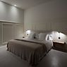 Vibia Pin Wall Light LED off-white - 15 cm application picture