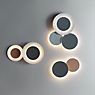 Vibia Puck Wall Art Wall Light LED 2 lamps - diffuse brown/grey - 1-10 V - ø60 + ø45 cm application picture