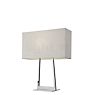 Villeroy & Boch Lyon Lampe de table acier inoxydable/blanc