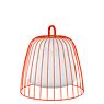Wever & Ducré Costa, lámpara recargable LED Cage, naranja
