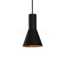 Wever & Ducré Odrey 1.3, lámpara de suspensión florón negro/pantalla negro
