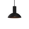 Wever & Ducré Odrey 1.7, lámpara de suspensión florón negro/pantalla negro