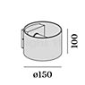 Wever & Ducré Ray 2.0 Applique LED aluminium - 1.800-2.850 K - dim-to-warm