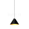 Wever & Ducré Shiek 2.0 LED lampenkap zwart/goud, plafondkapje wit