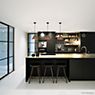 Wever & Ducré Shiek 2.0 LED shade black/copper, ceiling rose white application picture