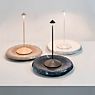 Zafferano Keramikplatte für Pina Akkuleuchte LED sand/blau Anwendungsbild