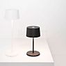 Zafferano Olivia, lámpara recargable LED gris oscuro - 22 cm