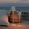 Zafferano Poldina Lampe rechargeable LED blanc - 27,5 cm - produit en situation