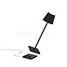 Zafferano Poldina Lampe rechargeable LED noir - 27,5 cm