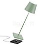 Zafferano Poldina Lampe rechargeable LED vert pâle - 38 cm