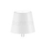 Zafferano Poldina Stopper Lampada ricaricabile LED bianco opaco