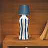 Zafferano Poldina Stopper Lampe rechargeable LED bleu - produit en situation