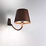 Zafferano Poldina Wall Light LED conical brown application picture