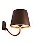 Zafferano Poldina Wall Light LED conical brown