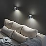 Zafferano Poldina Wall Light LED conical dark grey application picture