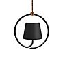 Zafferano Poldina, lámpara de suspensión LED gris oscuro