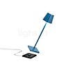 Zafferano Poldina, lámpara recargable LED azul - 27,5 cm