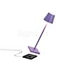 Zafferano Poldina, lámpara recargable LED púrpura - 27,5 cm