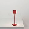 Zafferano Poldina, lámpara recargable LED rojo - 27,5 cm