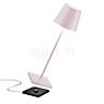 Zafferano Poldina, lámpara recargable LED rosa - 38 cm