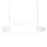 Zafferano Super O Hanglamp LED 2-lichts - lineair wit mat