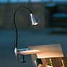 less 'n' more Athene A-KL1 Lampada con morsetto LED alluminio, testa alluminio , articolo di fine serie - immagine di applicazione