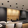 light11 HOME Vivid Lampada da soffitto LED girevole nero - immagine di applicazione