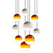 Dipping Light Suspension LED - 9 foyers