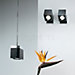 Fabbian Cubetto Plafond-/Wandlamp zwenkbaar
