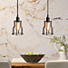 It's about RoMi Riga Pendant Light with cage screen