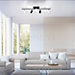 Neuhaus PURE® by Paul Neuhaus Mira Plafonnier LED 4 foyers