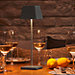 Nuindie Lampe de table LED, abat-jour carré